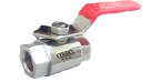 3 Piece Design Mild Steel Ball Valve (Chrome Plated)